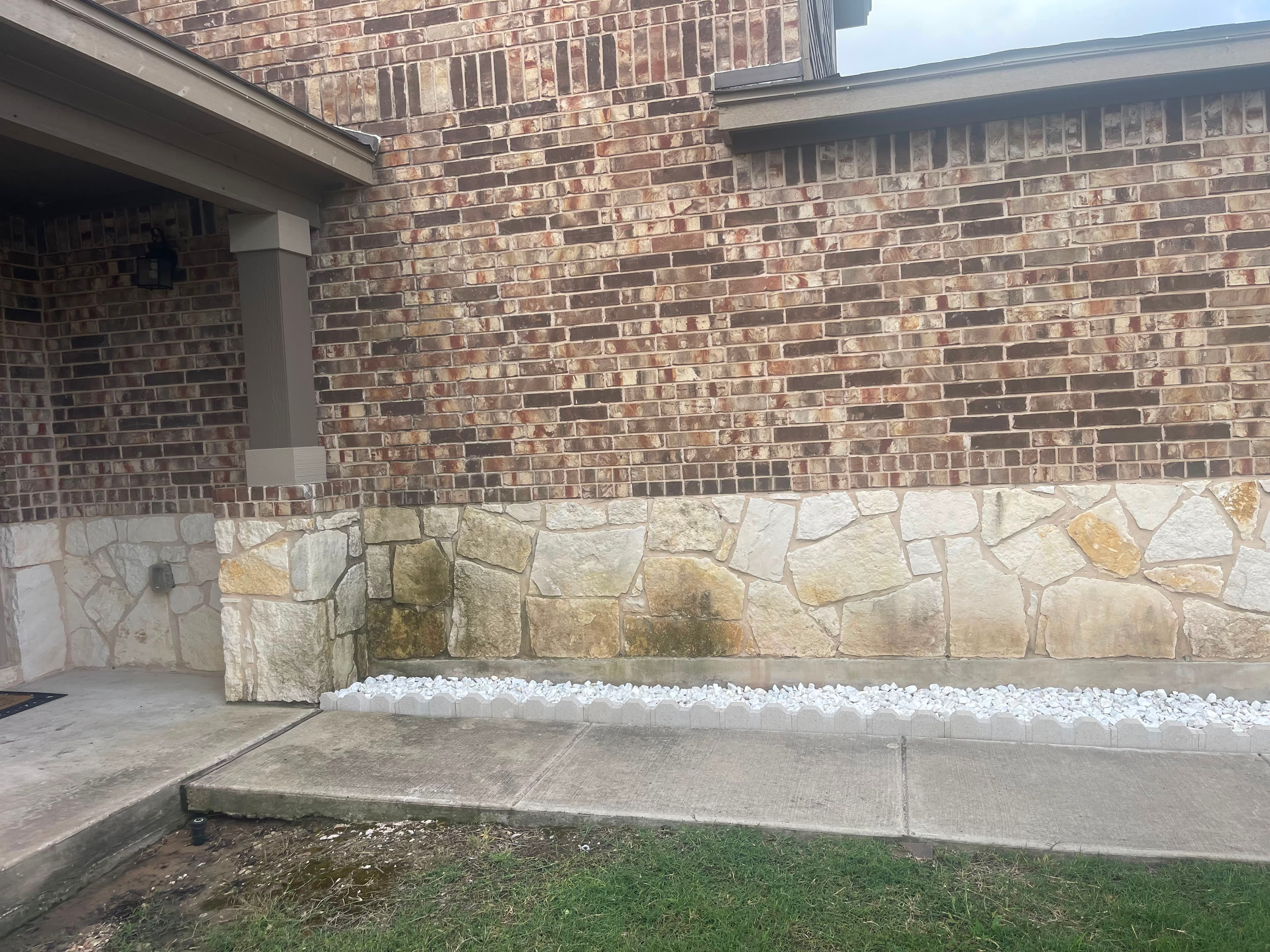 House Exterior Cleaning Results before